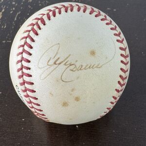 Andre Dawson Signed Autograph National League Baseball 1990s Leonard Coleman Jr